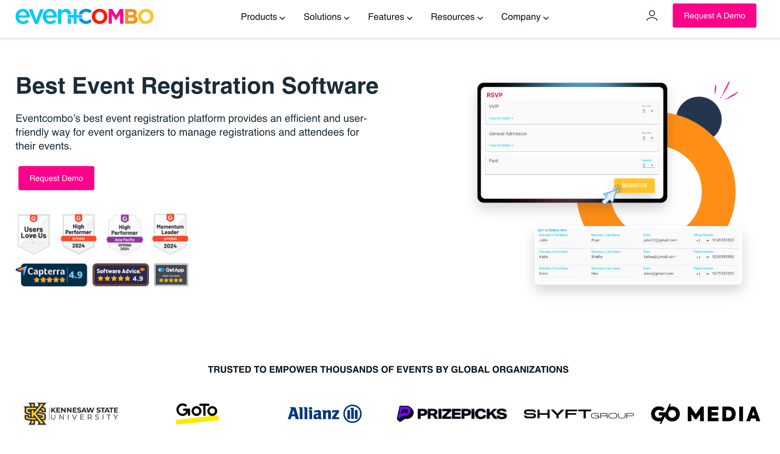 event registration software - eventcombo