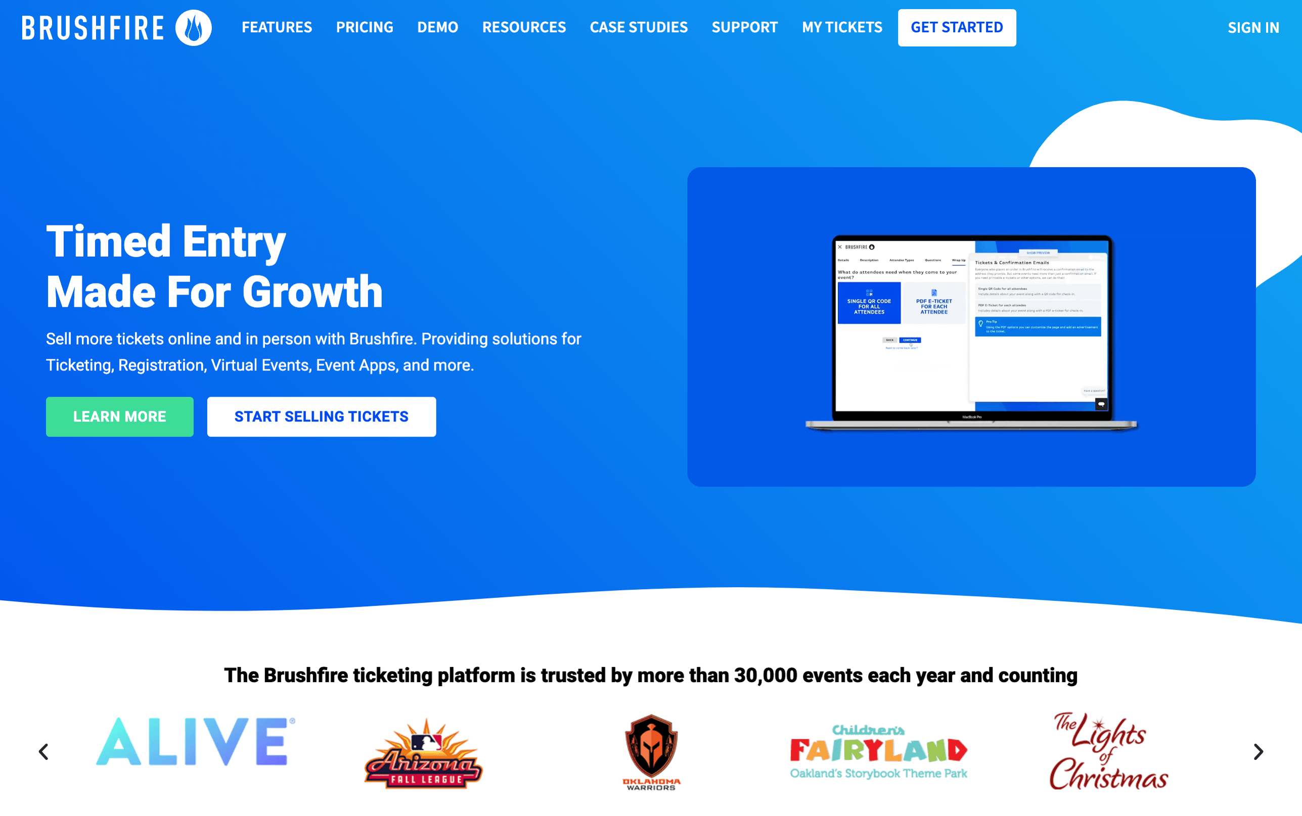 event registration software - brushfire