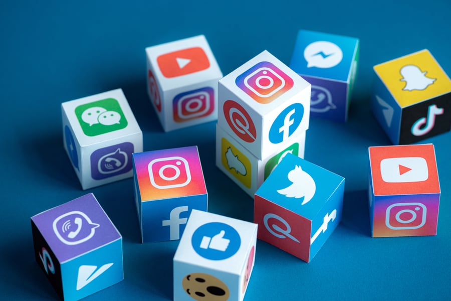 different social media platforms